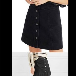 Madewell Black Denim Skirt